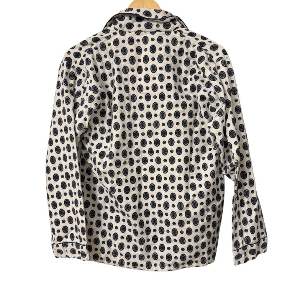 Hill and Archer Men’s Soft Fleece Long Sleeve Button Down Pajama Top Size Small - Picture 2 of 6